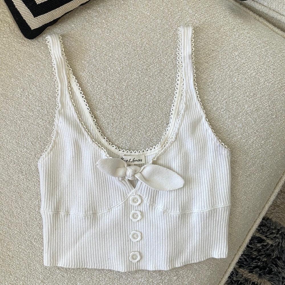 For Love and Lemons Ribbed Knit Tank